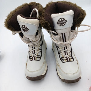 QUEST Women's WOS Glacier White Thinsulate Lined Snow Winter Boots Size 7